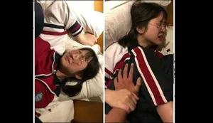 đi làm tóc cùng cô vợ, lén nện nữ nhân viên